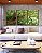 Trio de Quadros Copa de Árvore com Folhagem Verde Viva Paisagem Canvas Moldura - Imagem 4