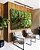 Duo de Quadros Copa de Árvore com Folhagem Verde Viva Paisagem Canvas Moldura - Imagem 2