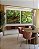 Duo de Quadros Quadrados Copa de Árvore com Folhagem Verde Viva Paisagem Canvas Moldura - Imagem 3