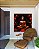 Quadro Quadrado Buda Bronze Vermelho Laranja Flor de Lótus Canvas Moldura - Imagem 3