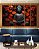 Trio de Quadros Estilizados Buda Cinza Pedra Flor de Lótus Laranja Vermelho Canvas Moldura - Imagem 2