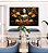 Quadro Horizontal Buda Bronze Flores Amarelo Laranja Canvas Moldura - Imagem 2