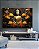 Quadro Horizontal Buda Bronze Flores Amarelo Laranja Canvas Moldura - Imagem 3