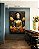 Quadro Vertical Buda Bronze Flores Amarelo Laranja Canvas Moldura - Imagem 5