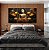 Trio de Quadros Vertical Buda Bronze Flores Amarelo Laranja Canvas Moldura - Imagem 5
