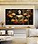 Trio de Quadros Estilizados Buda Bronze Flores Amarelo Laranja Canvas Moldura - Imagem 5