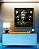 Quadro Quadrado Buda Cinza Pedra Flores Brancas Folhas Verdes Canvas Moldura - Imagem 3