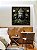 Quadro Quadrado Buda Cinza Pedra Flores Brancas Folhas Verdes Canvas Moldura - Imagem 5
