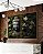 Duo de Quadros Buda Cinza Pedra Flores Brancas Folhas Verdes Canvas Moldura - Imagem 3