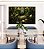 Quadro Horizontal Buda Pedra Verde Folhagem e Flores de Lótus Canvas Moldura - Imagem 1