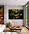 Quadro Horizontal Buda Pedra Verde Folhagem e Flores de Lótus Canvas Moldura - Imagem 4