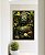Quadro Vertical Buda Pedra Verde Folhagem e Flores de Lótus Canvas Moldura - Imagem 3