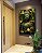 Quadro Vertical Buda Pedra Verde Folhagem e Flores de Lótus Canvas Moldura - Imagem 4