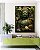 Quadro Vertical Buda Pedra Verde Folhagem e Flores de Lótus Canvas Moldura - Imagem 2