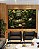 Duo de Quadros Buda Pedra Verde Folhagem e Flores de Lótus Canvas Moldura - Imagem 4