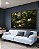 Duo de Quadros Buda Pedra Verde Folhagem e Flores de Lótus Canvas Moldura - Imagem 5