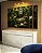 Trio de Quadros Estilizados Buda Pedra Verde Folhagem e Flores de Lótus Canvas Moldura - Imagem 5