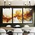 Trio de Quadros Arte Fluida Pouring Amarelo Dourado Cinza Canvas Moldura - Imagem 4