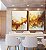 Duo de Quadros Arte Fluida Pouring Amarelo Dourado Cinza Canvas Moldura - Imagem 4