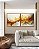 Duo de Quadros Quadrados Arte Fluida Pouring Amarelo Dourado Cinza Canvas Moldura - Imagem 1