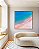 Quadro Quadrado Praia Areia Clara Mar Azul Turquesa Canvas Moldura - Imagem 5