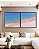 Duo de Quadros Quadrados Praia Areia Clara Mar Azul Turquesa Canvas Moldura - Imagem 4