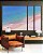 Trio de Quadros Estilizados Praia Areia Clara Mar Azul Turquesa Canvas Moldura - Imagem 1