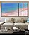 Trio de Quadros Estilizados Praia Areia Clara Mar Azul Turquesa Canvas Moldura - Imagem 2