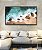 Quadro Horizontal Praia Turquesa Pedras e Areia Canvas Moldura - Imagem 2