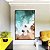 Quadro Vertical Praia Turquesa Pedras e Areia Canvas Moldura - Imagem 2