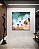Quadro Quadrado Praia Turquesa Pedras e Areia Canvas Moldura - Imagem 5