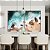 Duo de Quadros Praia Turquesa Pedras e Areia Canvas Moldura - Imagem 2