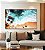 Quadro Horizontal Mar Turquesa Praia e Pedras Natureza Canvas Moldura - Imagem 3