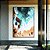 Quadro Vertical Mar Turquesa Praia e Pedras Canvas Moldura - Imagem 3