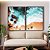 Duo de Quadros Mar Turquesa Praia e Pedras Natureza Canvas Moldura - Imagem 4