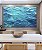 Quadro Horizontal Mar Azul Cristalino Ondulado Oceano Canvas Moldura - Imagem 2