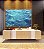 Quadro Horizontal Mar Azul Cristalino Ondulado Oceano Canvas Moldura - Imagem 4
