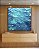 Quadro Quadrado Mar Azul Cristalino Ondulado Oceano Canvas Moldura - Imagem 1