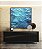 Quadro Quadrado Mar Azul Cristalino Ondulado Oceano Canvas Moldura - Imagem 5