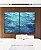 Duo de Quadros Mar Azul Cristalino Ondulado Oceano Canvas Moldura - Imagem 5