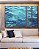 Trio de Quadros Estilizados Mar Azul Cristalino Ondulado Oceano Canvas Moldura - Imagem 3
