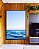 Quadro Vertical Mar Azul Sereno Céu Limpo Oceano Canvas Moldura - Imagem 2
