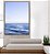 Quadro Vertical Mar Azul Sereno Céu Limpo Oceano Canvas Moldura - Imagem 5