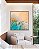 Quadro Quadrado Litoral Praia e Mar Turquesa Calmo Canvas Moldura - Imagem 4