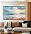 Quadro Horizontal Nascer do Sol Praia Céu Mar Turquesa Canvas Moldura - Imagem 3