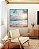 Quadro Quadrado Nascer do Sol Praia Céu Mar Turquesa Canvas Moldura - Imagem 2