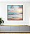 Quadro Quadrado Nascer do Sol Praia Céu Mar Turquesa Canvas Moldura - Imagem 5
