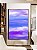 Quadro Vertical Abstrato Roxo Lilás Azul Pintura Canvas Moldura - Imagem 4