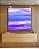 Quadro Quadrado Abstrato Roxo Lilás Azul Efeito Pintura Canvas Moldura - Imagem 2