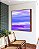Quadro Quadrado Abstrato Roxo Lilás Azul Efeito Pintura Canvas Moldura - Imagem 4